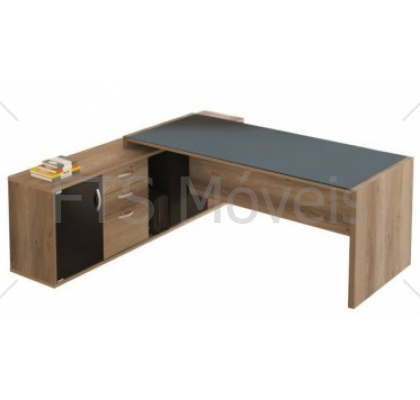 Mesa com balcão credenza