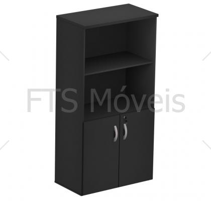 ARMÁRIO ALTO SEMI ABERTO 2 PORTAS M25 PRETO