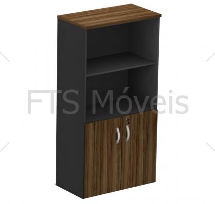 ARMÁRIO ALTO SEMI ABERTO 2 PORTAS M25 NOGAL