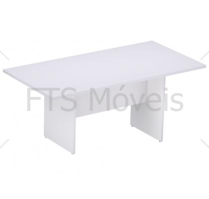 MESA REUNIÃO RETA PÉ PAINEL M25 BRANCO