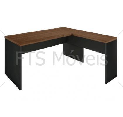 mesa em L com aux pé painel