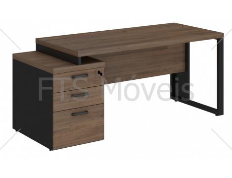 Mesa De Trabalho Gebb Work Start diretor dinâmica pé quadro 1573 3 GAVETAS