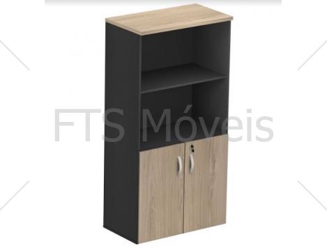 Armário Com Portas Maranello M25 semi estante