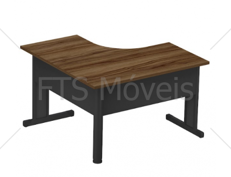 Mesa Trabalho Em L Maranello M25 Angular pé METAL