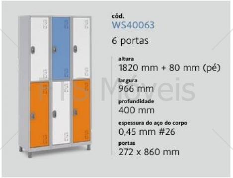 Roupeiro W3 Aço RSPL-6