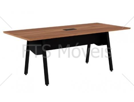 Mesa Reunião Gebb Work Versa com ou sem caixa de tomadas