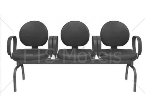 Longarina Plaxmetal Operativa Executiva 51013 com braços