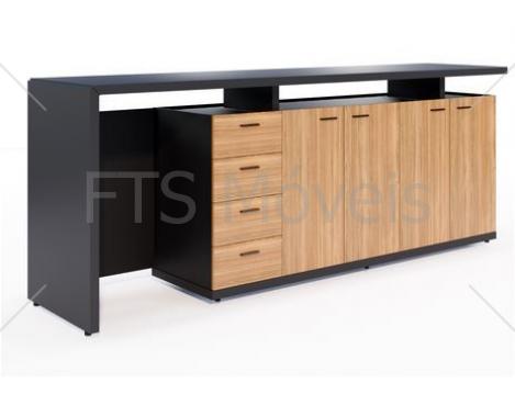 Balcão Com Portas Gebb Work PARA FRIGOBAR